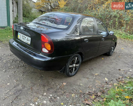 Черный Дэу Ланос, объемом двигателя 1.5 л и пробегом 300 тыс. км за 1700 $, фото 2 на Automoto.ua