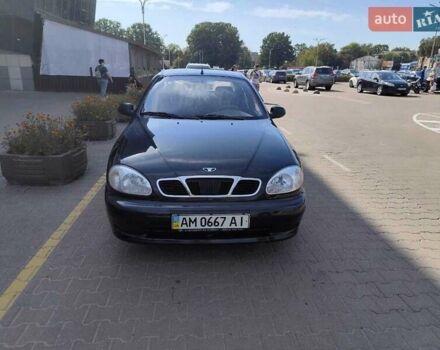 Черный Дэу Ланос, объемом двигателя 1.5 л и пробегом 81 тыс. км за 3800 $, фото 1 на Automoto.ua