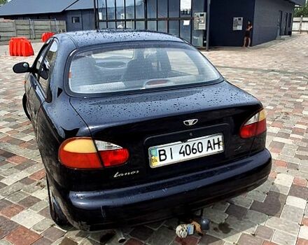 Черный Дэу Ланос, объемом двигателя 1.5 л и пробегом 177 тыс. км за 2200 $, фото 2 на Automoto.ua