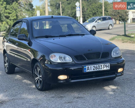 Черный Дэу Ланос, объемом двигателя 1.5 л и пробегом 252 тыс. км за 2550 $, фото 1 на Automoto.ua