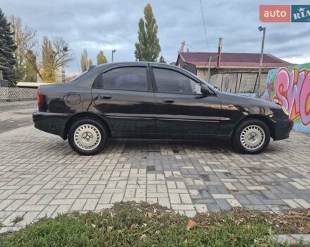 Деу Ланос 2007 у Новомосковске на Automoto.ua Чорний Деу Ланос, об'ємом двигуна 1.5 л та пробігом 252 тис. км за 2500 $, фото 3 на Automoto.ua