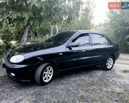 Черный Дэу Ланос, объемом двигателя 1.6 л и пробегом 160 тыс. км за 3150 $, фото 2 на Automoto.ua