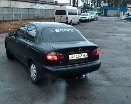 Черный Дэу Ланос, объемом двигателя 1.5 л и пробегом 450 тыс. км за 1750 $, фото 5 на Automoto.ua