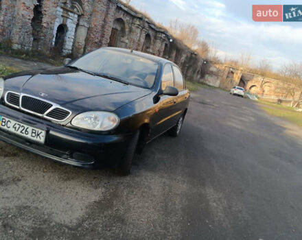 Черный Дэу Ланос, объемом двигателя 1.4 л и пробегом 220 тыс. км за 1450 $, фото 2 на Automoto.ua