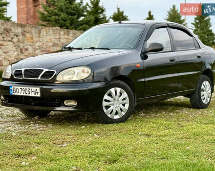 Черный Дэу Ланос, объемом двигателя 1.5 л и пробегом 230 тыс. км за 2600 $, фото 1 на Automoto.ua