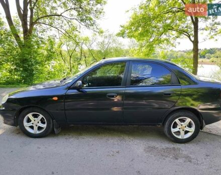 Черный Дэу Ланос, объемом двигателя 1.4 л и пробегом 165 тыс. км за 1450 $, фото 3 на Automoto.ua
