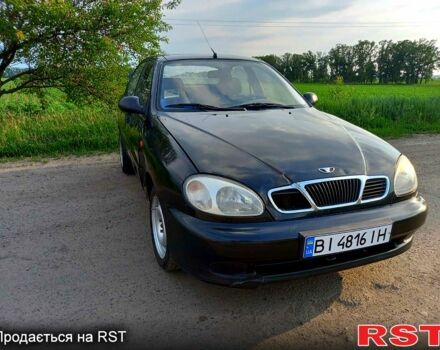 Черный Дэу Ланос, объемом двигателя 1.5 л и пробегом 368 тыс. км за 1150 $, фото 1 на Automoto.ua