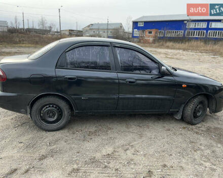 Черный Дэу Ланос, объемом двигателя 1.5 л и пробегом 219 тыс. км за 2300 $, фото 2 на Automoto.ua