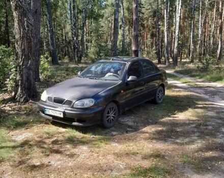 Черный Дэу Ланос, объемом двигателя 1.5 л и пробегом 180 тыс. км за 2250 $, фото 1 на Automoto.ua