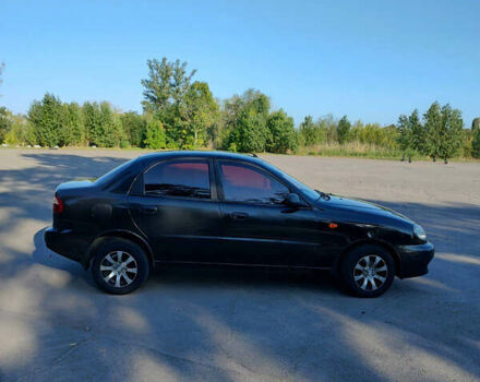 Черный Дэу Ланос, объемом двигателя 1.5 л и пробегом 160 тыс. км за 2500 $, фото 2 на Automoto.ua