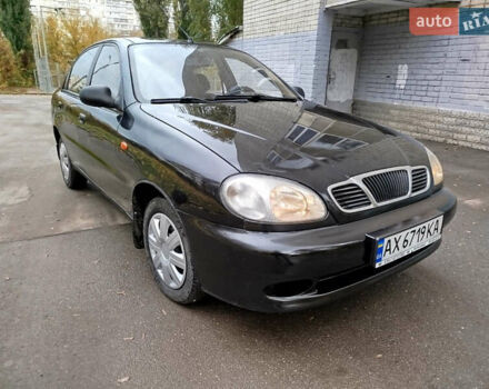 Черный Дэу Ланос, объемом двигателя 1.5 л и пробегом 350 тыс. км за 2000 $, фото 1 на Automoto.ua