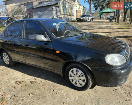 Черный Дэу Ланос, объемом двигателя 1.5 л и пробегом 152 тыс. км за 1550 $, фото 1 на Automoto.ua