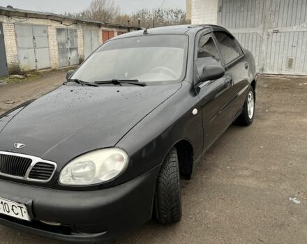 Черный Дэу Ланос, объемом двигателя 1.4 л и пробегом 108 тыс. км за 2500 $, фото 1 на Automoto.ua