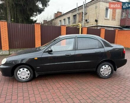 Черный Дэу Ланос, объемом двигателя 1.5 л и пробегом 225 тыс. км за 2999 $, фото 1 на Automoto.ua