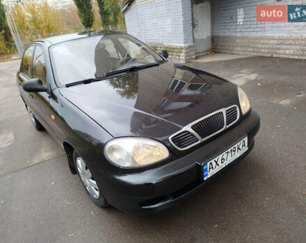 Черный Дэу Ланос, объемом двигателя 1.5 л и пробегом 350 тыс. км за 1800 $, фото 1 на Automoto.ua