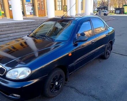 Черный Дэу Ланос, объемом двигателя 1.5 л и пробегом 365 тыс. км за 2000 $, фото 3 на Automoto.ua