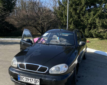 Черный Дэу Ланос, объемом двигателя 1.5 л и пробегом 204 тыс. км за 1800 $, фото 2 на Automoto.ua