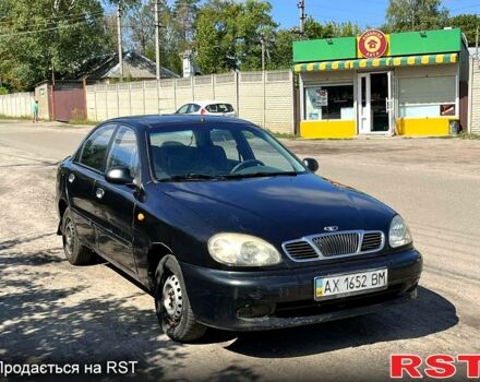 Черный Дэу Ланос, объемом двигателя 1.5 л и пробегом 150 тыс. км за 1150 $, фото 1 на Automoto.ua