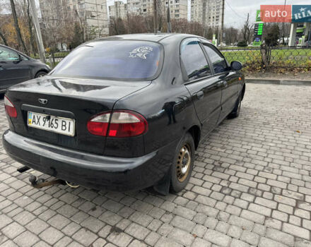 Черный Дэу Ланос, объемом двигателя 1.5 л и пробегом 142 тыс. км за 2799 $, фото 3 на Automoto.ua