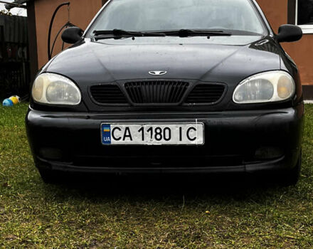 Черный Дэу Ланос, объемом двигателя 1.5 л и пробегом 200 тыс. км за 2000 $, фото 2 на Automoto.ua