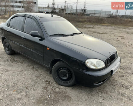 Черный Дэу Ланос, объемом двигателя 1.5 л и пробегом 219 тыс. км за 2300 $, фото 1 на Automoto.ua