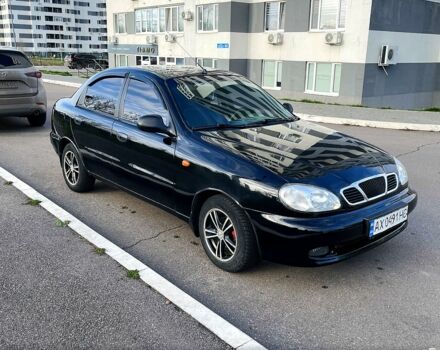 Черный Дэу Ланос, объемом двигателя 1.6 л и пробегом 326 тыс. км за 2700 $, фото 2 на Automoto.ua