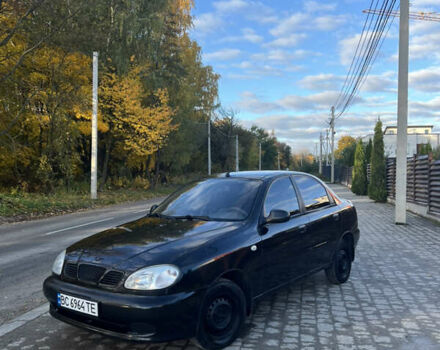 Черный Дэу Ланос, объемом двигателя 1.5 л и пробегом 188 тыс. км за 2000 $, фото 1 на Automoto.ua