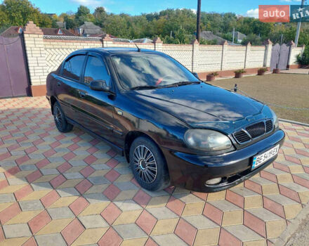 Черный Дэу Ланос, объемом двигателя 1.5 л и пробегом 226 тыс. км за 1450 $, фото 1 на Automoto.ua