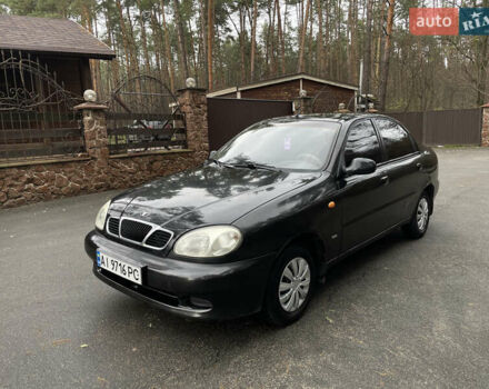 Черный Дэу Ланос, объемом двигателя 1.5 л и пробегом 198 тыс. км за 2199 $, фото 1 на Automoto.ua