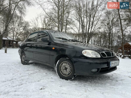 Черный Дэу Ланос, объемом двигателя 1.5 л и пробегом 151 тыс. км за 2900 $, фото 1 на Automoto.ua