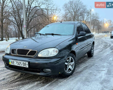 Черный Дэу Ланос, объемом двигателя 1.5 л и пробегом 387 тыс. км за 1299 $, фото 1 на Automoto.ua