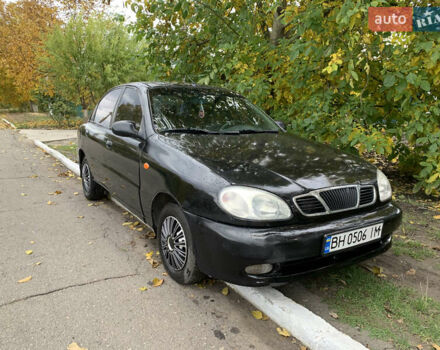 Черный Дэу Ланос, объемом двигателя 1.5 л и пробегом 263 тыс. км за 1830 $, фото 1 на Automoto.ua