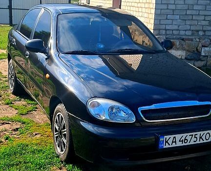 Черный Дэу Ланос, объемом двигателя 1.5 л и пробегом 170 тыс. км за 2050 $, фото 1 на Automoto.ua