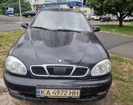 Черный Дэу Ланос, объемом двигателя 1.5 л и пробегом 42 тыс. км за 3000 $, фото 1 на Automoto.ua