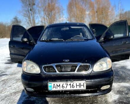 Чорний Деу Ланос, об'ємом двигуна 1.5 л та пробігом 312 тис. км за 1340 $, фото 1 на Automoto.ua