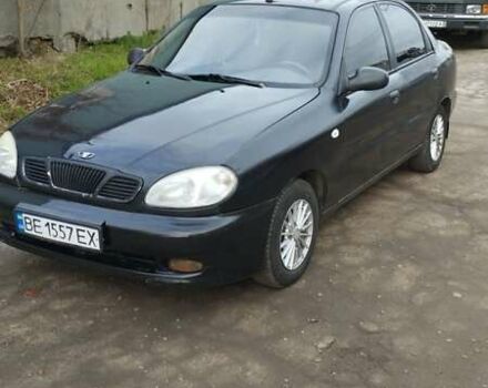 Черный Дэу Ланос, объемом двигателя 1.5 л и пробегом 244 тыс. км за 1650 $, фото 1 на Automoto.ua