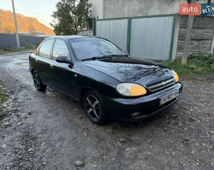 Черный Дэу Ланос, объемом двигателя 1.5 л и пробегом 300 тыс. км за 1700 $, фото 1 на Automoto.ua