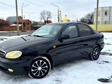 Дэу Ланос 2007 в Каменское - Днепродзержинск на Automoto.ua Черный Дэу Ланос, объемом двигателя 15 л и пробегом 223 тыс. км за 2900 $, фото 1 на Automoto.ua