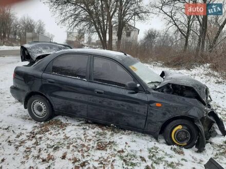 Дэу Ланос 2007 в Черкассах на Automoto.ua Черный Дэу Ланос, объемом двигателя 1.5 л и пробегом 280 тыс. км за 1200 $, фото 1 на Automoto.ua
