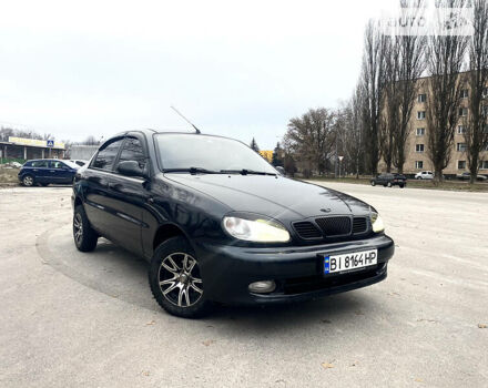Черный Дэу Ланос, объемом двигателя 1.5 л и пробегом 146 тыс. км за 1650 $, фото 1 на Automoto.ua