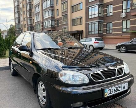 Черный Дэу Ланос, объемом двигателя 1.5 л и пробегом 221 тыс. км за 2899 $, фото 1 на Automoto.ua