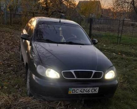 Чорний Деу Ланос, об'ємом двигуна 1.5 л та пробігом 200 тис. км за 1550 $, фото 1 на Automoto.ua