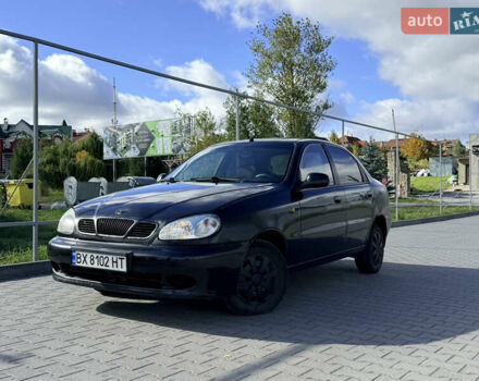 Черный Дэу Ланос, объемом двигателя 1.5 л и пробегом 190 тыс. км за 1400 $, фото 1 на Automoto.ua