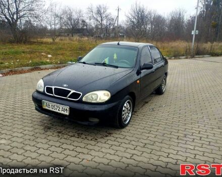 Чорний Деу Ланос, об'ємом двигуна 1.6 л та пробігом 200 тис. км за 1600 $, фото 1 на Automoto.ua