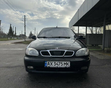 Черный Дэу Ланос, объемом двигателя 1.5 л и пробегом 150 тыс. км за 1700 $, фото 1 на Automoto.ua