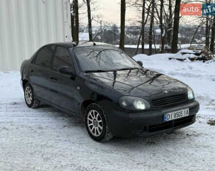 Черный Дэу Ланос, объемом двигателя 1.5 л и пробегом 250 тыс. км за 1450 $, фото 1 на Automoto.ua