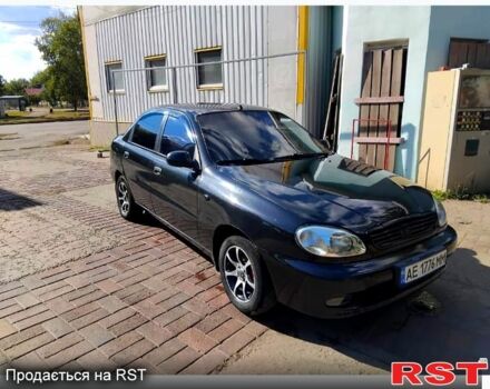 Черный Дэу Ланос, объемом двигателя 1.4 л и пробегом 222 тыс. км за 2100 $, фото 1 на Automoto.ua