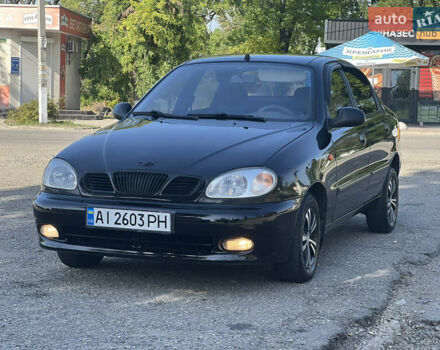Черный Дэу Ланос, объемом двигателя 1.5 л и пробегом 252 тыс. км за 2550 $, фото 1 на Automoto.ua