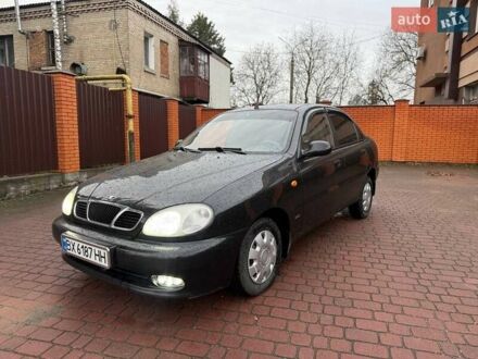 Черный Дэу Ланос, объемом двигателя 1.5 л и пробегом 225 тыс. км за 2999 $, фото 1 на Automoto.ua