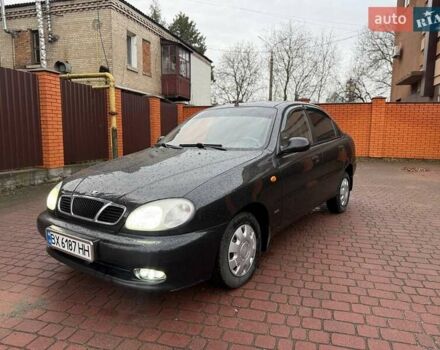 Черный Дэу Ланос, объемом двигателя 1.5 л и пробегом 225 тыс. км за 2999 $, фото 1 на Automoto.ua